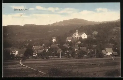 AK Birmensdorf, Ortsansicht aus der Vogelschau