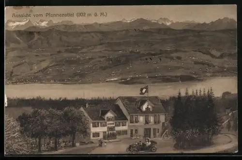 AK Pfannenstiel, Aussicht vom Pfannenstiel auf Gipfelpanorama