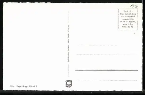 AK Oberlunkhofen, Ortspartie mit Kirche, von oben gesehen