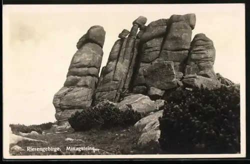 AK MIttagsteine im Riesengebirge