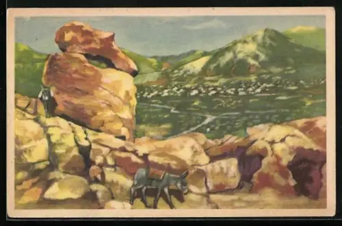 Künstler-AK El Zapato, Capilla del Monte