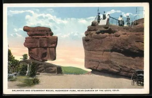 AK Balanced and Steamboat Rocks, Mushroom Park in Colorado