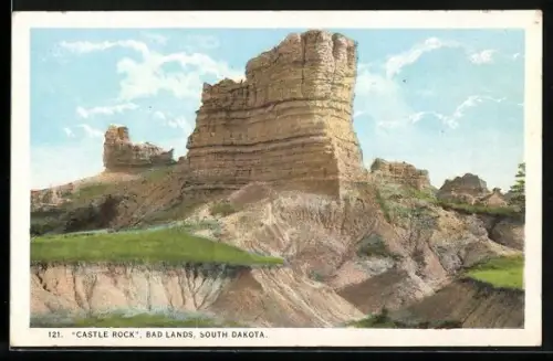 AK Castle Rock in the Bad Lands in South Dakota