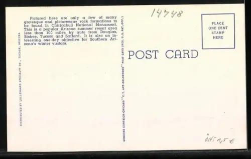 AK Rock Formations Wonderland of Rocks, Balance Rock, Donald Duck, Punch and Judy