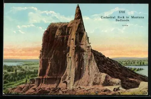AK Cathedral Rock in Montana Badlands