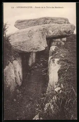 AK Locmariaquer, Entrée de la Table des Marchands, Gesteinsformation