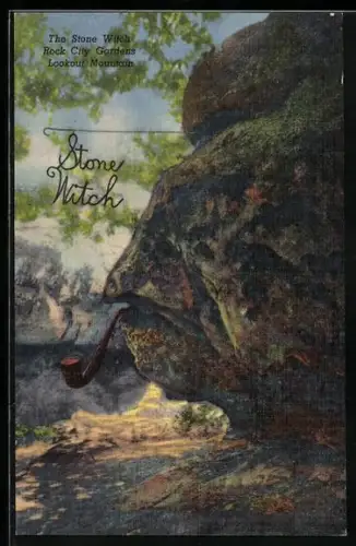 AK The Stone Witch in the Rock City Gardens