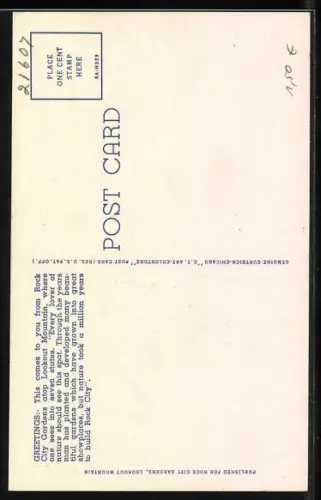 AK The Stone Witch in the Rock City Gardens