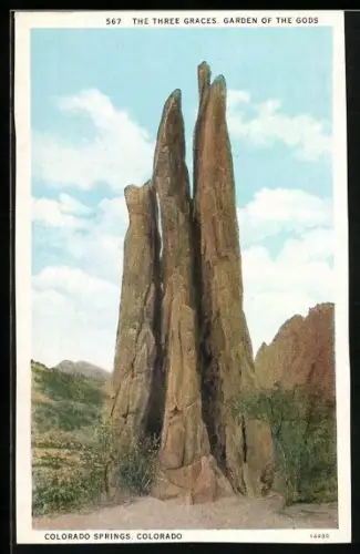 AK The Three Graces, Garden of the Gods