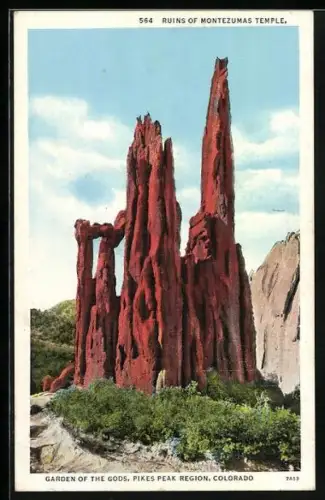 AK Ruins of Montezumas Temple in the Garden of the Gods