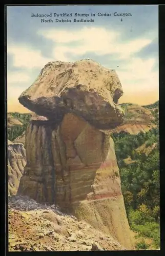 AK Balanced Petrified Stump in Cedar Canyon