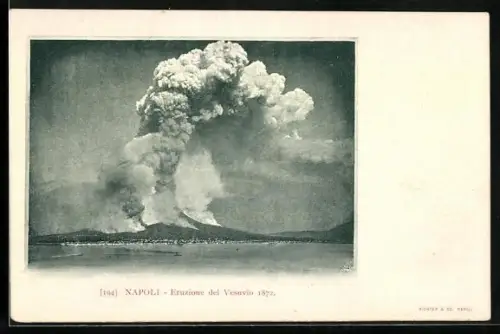 AK Napoli, Eruzione del vesuvio 1872