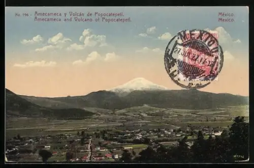 AK Amecameca, Amecameca and Colvano Popocatepetl