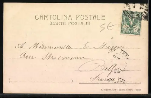 AK Napoli, Il Vesuvio Eruzione del 26 Aprile 1872