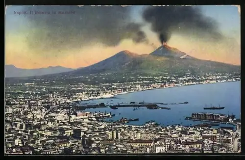 AK Napoli, Il Vesuvio in eruzione