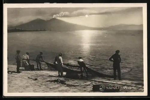 AK Napoli, Vista del Vesuvio