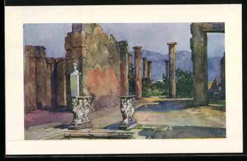 Künstler-AK Pompei, Casa di Cornelio Rufo