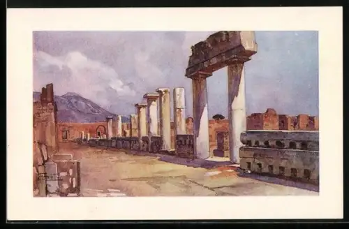 Künstler-AK Pompei, Il Foro