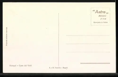 AK Pompei, Casa dei Vetti
