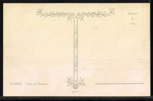 Künstler-AK Pompei, Arco di Nerone