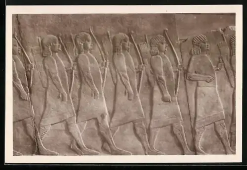 AK Louvre, Antiquités Asiatiques, Cortège