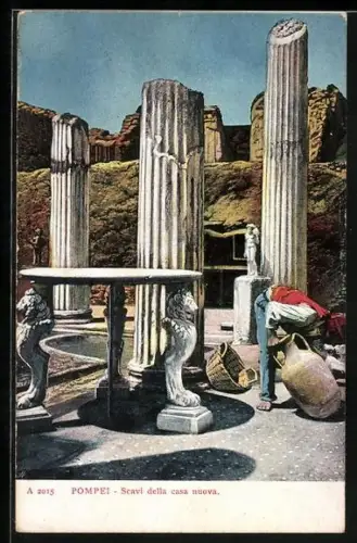AK Pompei, Scavi della casa nuova