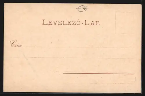 AK Budapest, Andrassy-Strasse aus der Vogelschau