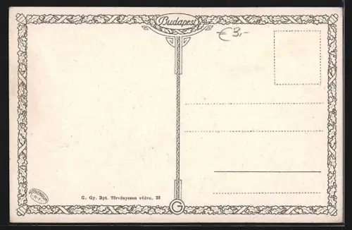 AK Budapest, Rondeau auf der Andrassystrasse