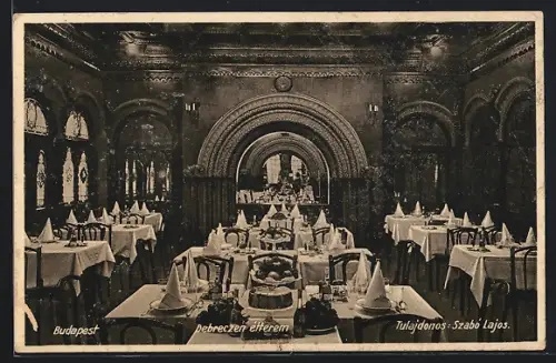 AK Budapest, Gasthof Debreczen, Rakoczi-ut 88, Dining Room