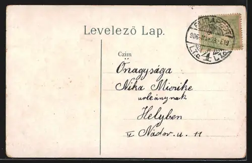 Lithographie Budapest, Neues Börsen-Gebäude