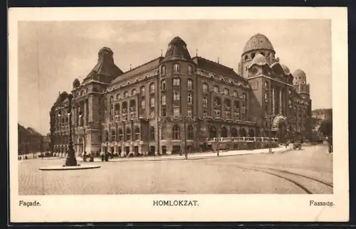 AK Budapest, Städtisches St. Gellert-Heilbad und Kurhotel, Fassade