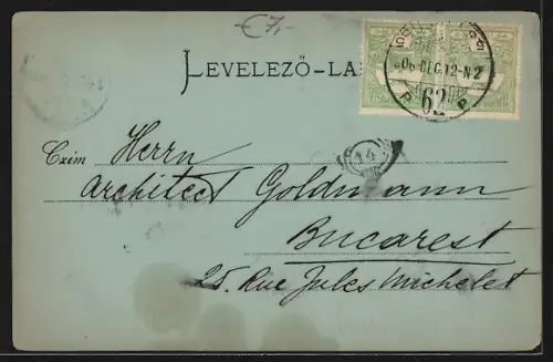 Mondschein-AK Budapest, Städtische Redoute