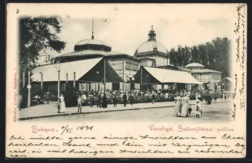 AK Budapest, Városliget, Szekesfövarosi pavillon
