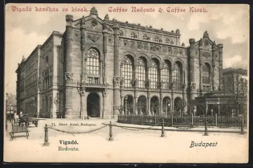 AK Budapest, Redoute mit Umgebung