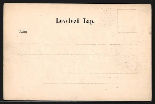 AK Budapest, Redoute mit Umgebung