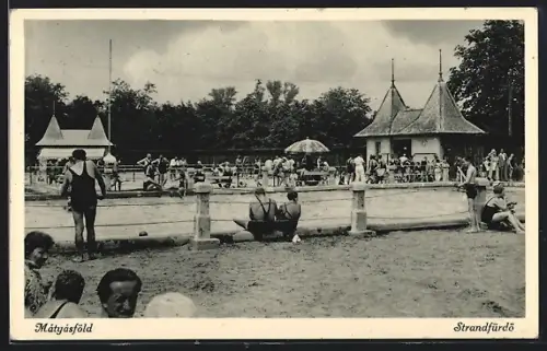 AK Budapest, Matyasföld, Strandfürdö, Panorama