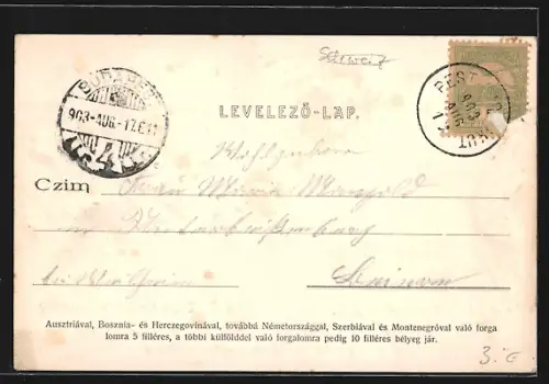 AK Budapest, Maria-Einsiedel, Inneres der neuen Kirche, Gnadenbild, Neue Kirche