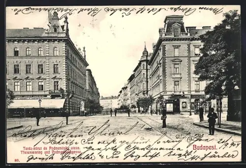 AK Budapest, Theresienring und Podmanitzkygasse