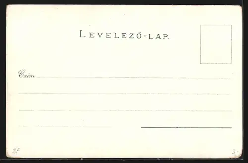 Lithographie Budapest, Parlamentsgebaude, Palais New York, Redoute, Franz Déak Monument