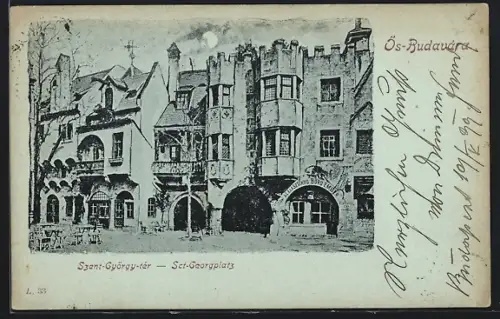 AK Budapest, Ös-Budavara, St. Georgplatz