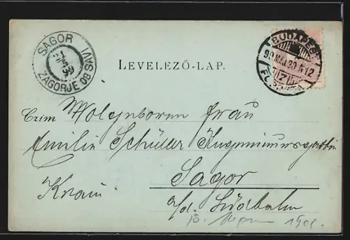 AK Budapest, Ös-Budavara, St. Georgplatz