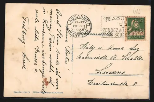 AK Ouchy, Les Quais vue de l`Hotel Beau-Rivage