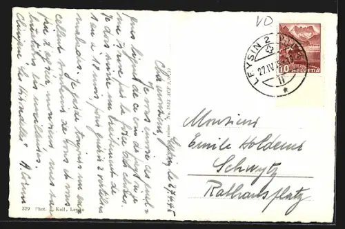 AK Leysin, Leysin avec les Tours d`Ay et de Mayen