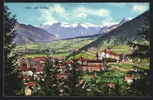 AK Chur, Ortsansicht mit Falknis