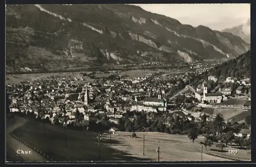 AK Chur, Gesamtansicht aus der Vogelschau