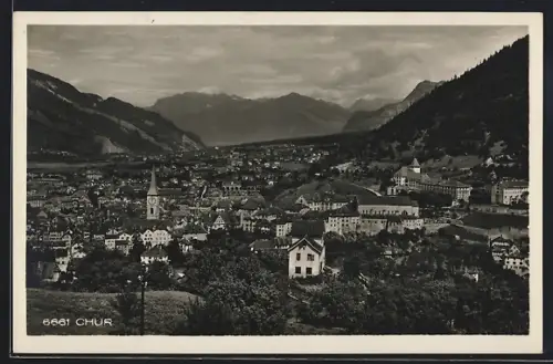 AK Chur, Gesamtansicht mit der Kirche
