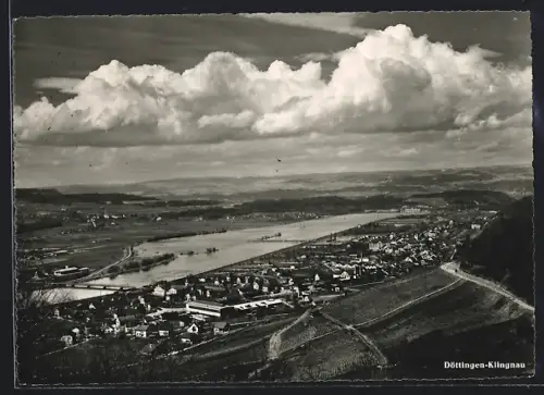 AK Döttingen-Klingnau, Ortsansicht aus der Vogelschau