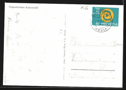 AK Kaiserstuhl, Ortsansicht, Fliegeraufnahme