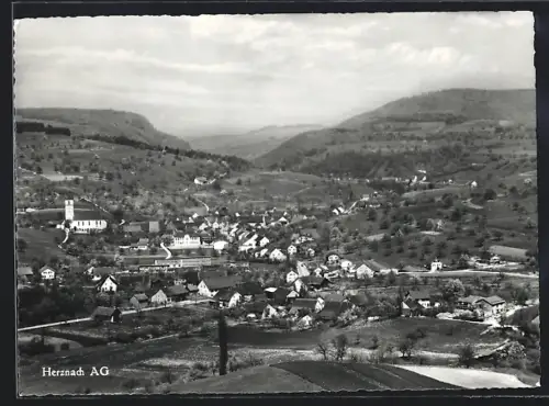 AK Herznach /AG, Ortsansicht aus der Vogelschau