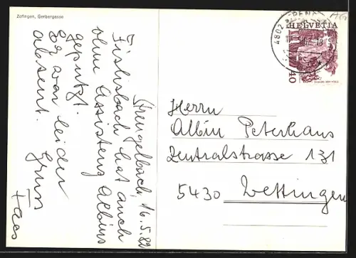 AK Zofingen, Partie in der Gerbergasse